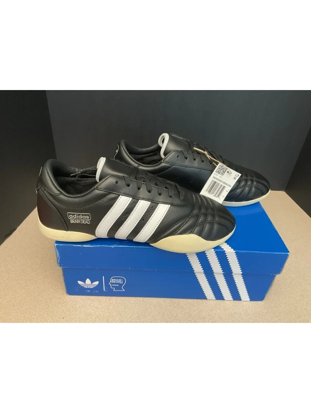 New! Mens Adidas Taekwondo “Brain Dead” X Black/Warm Vanilla Shoes. Size 8.5.